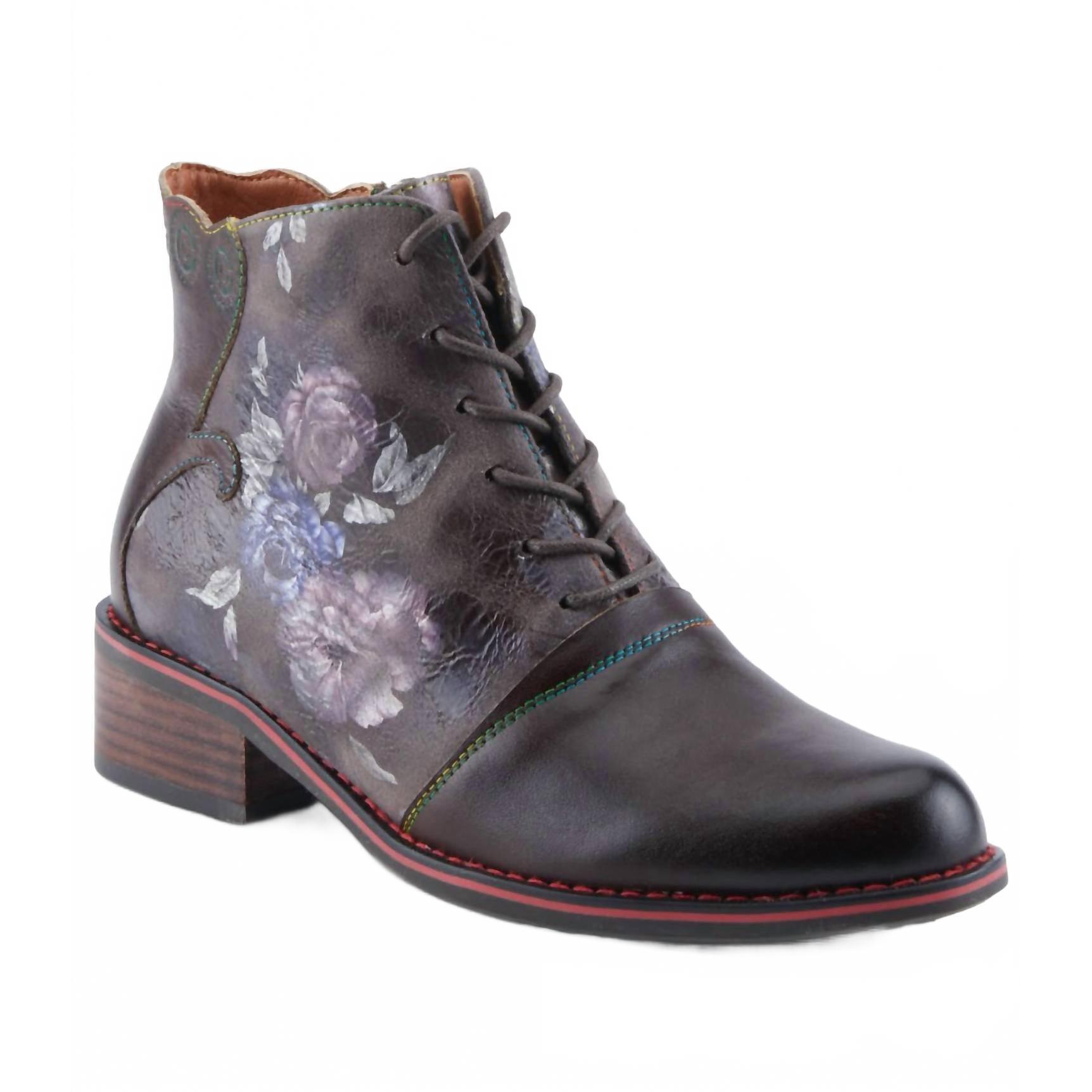 New L'artiste Women's Xenia Bootie In Chocolate Multi